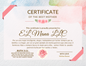 COSTUME COLOR MOM CERTIFICATE