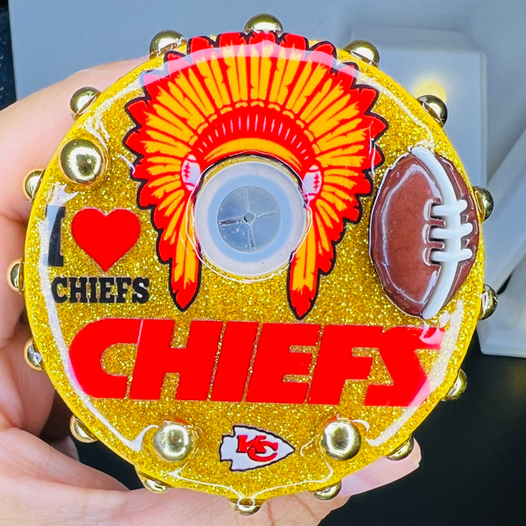 Kansas City Chiefs 16 oz glass cup