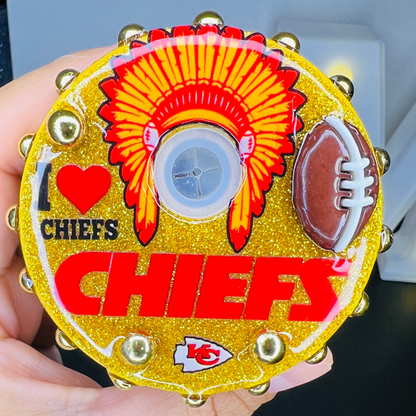 Kansas City Chiefs 16 oz glass cup