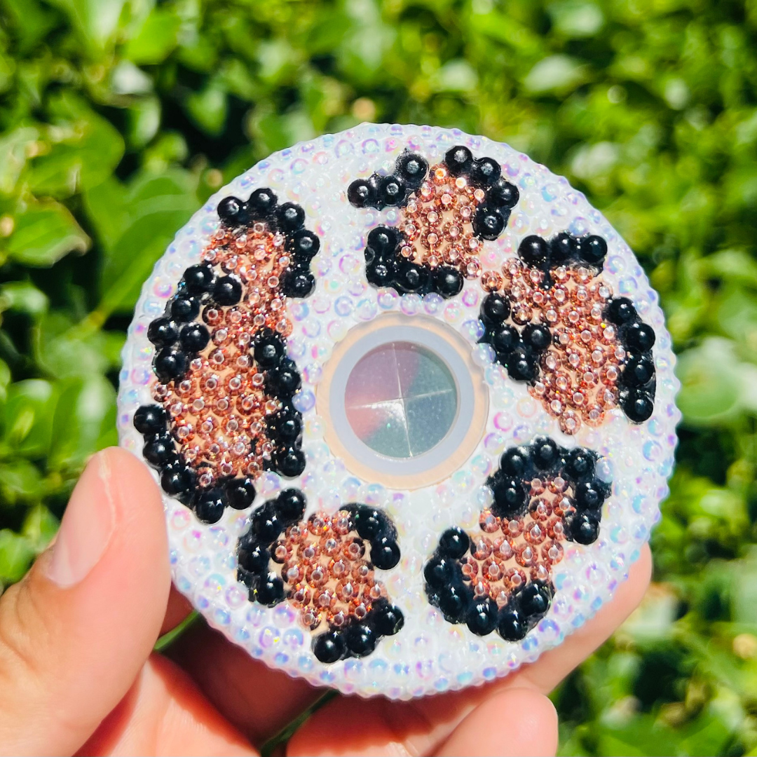 Cheetah Print God 16 oz Glass cup