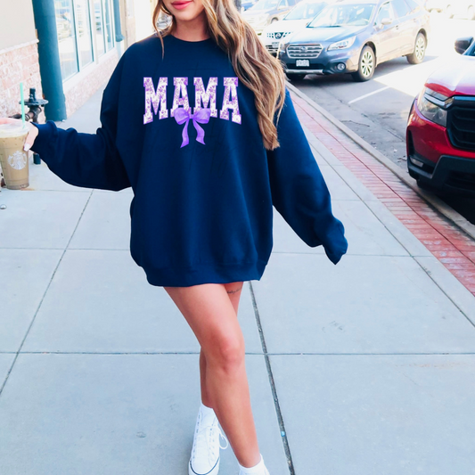 Mama Purple bow