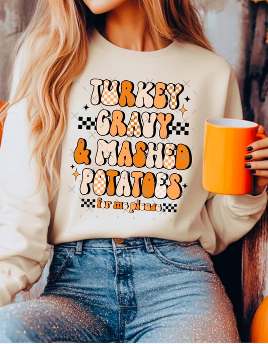 Turkey, Gravy, Mashed