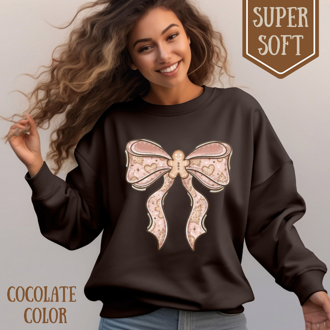 Ginger Bow crew neck Sweatshirt