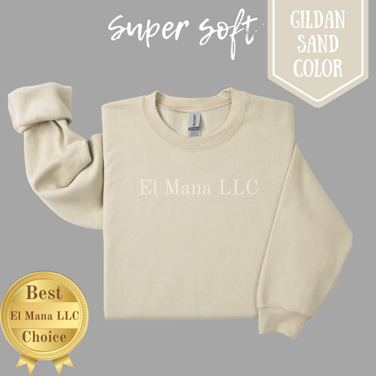 Pick Your Desing- Sand Gildan Unisex Sweatshirt