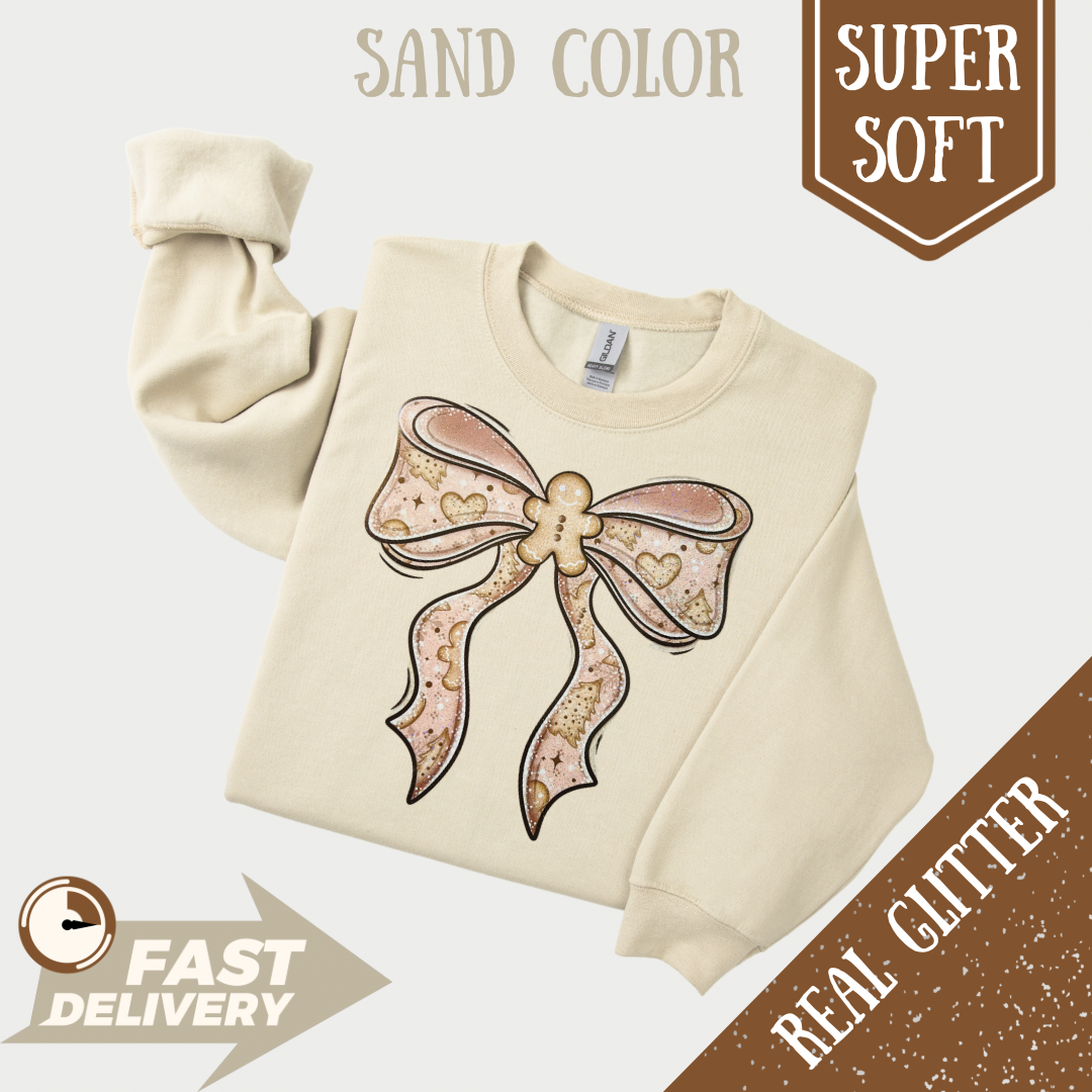 Ginger Bow crew neck Sweatshirt