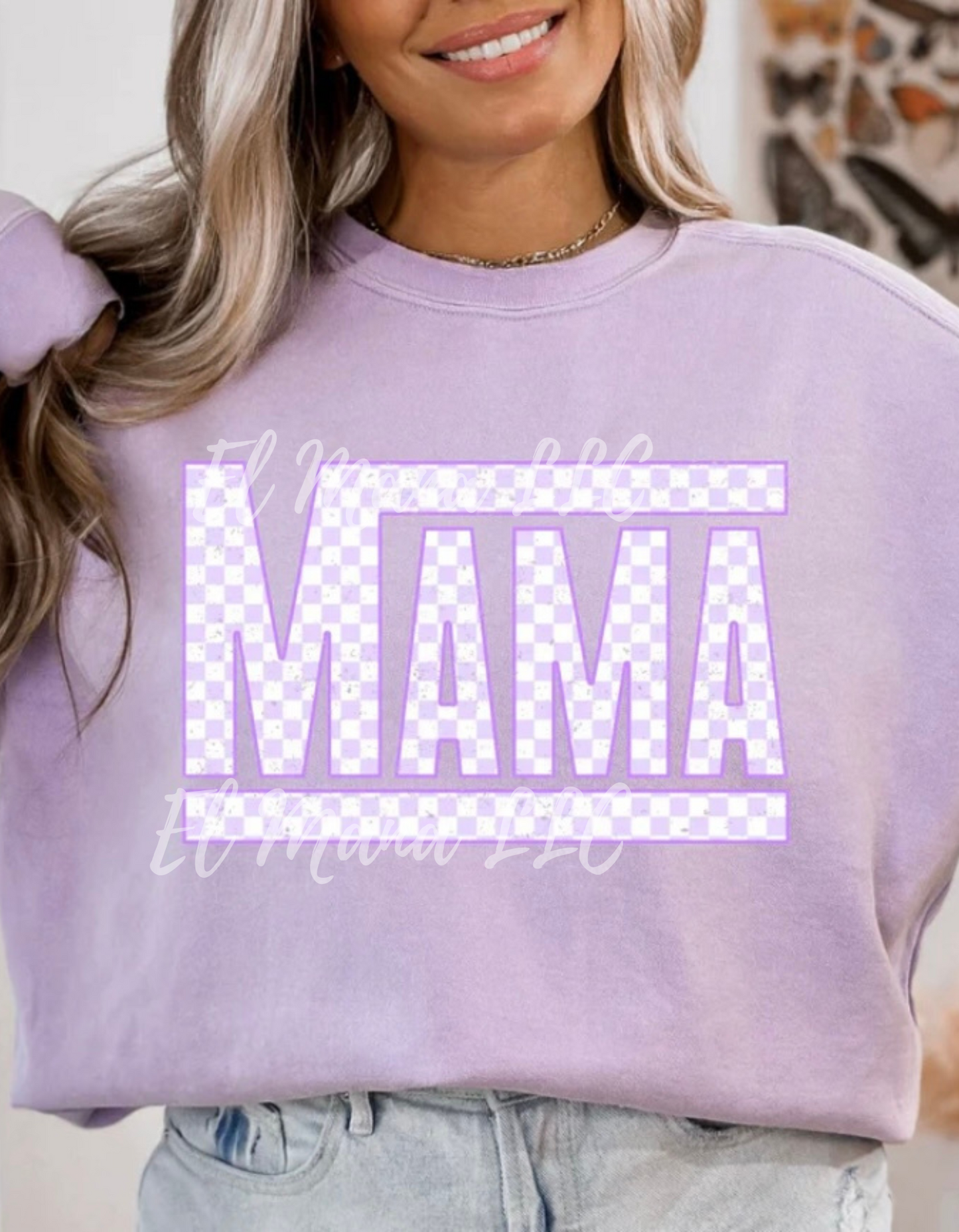 Mama Purple Checkers