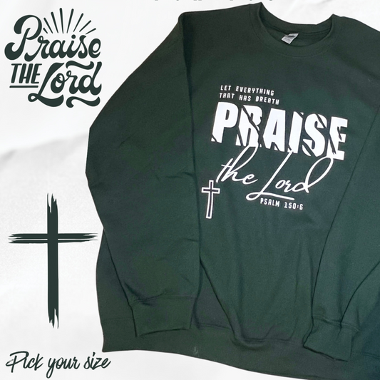 Praise the Lord white single color