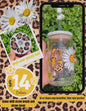 Cheetah Print God 16 oz Glass cup