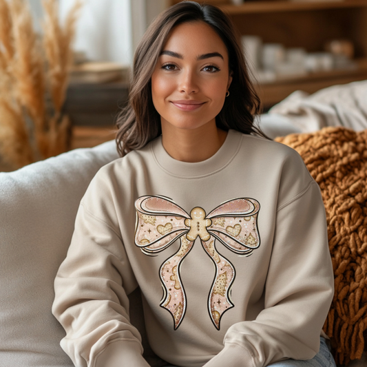 Ginger Bow crew neck Sweatshirt