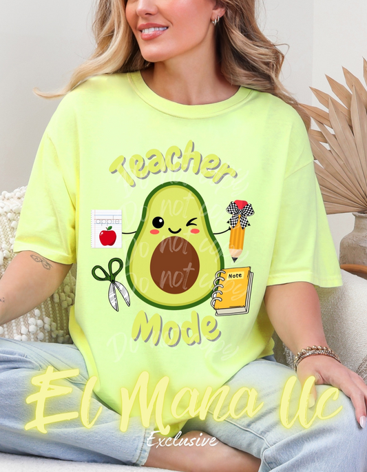 Teacher mode avocado- DTF